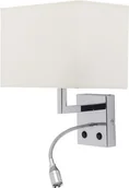 Lampy ścienne - Nowodvorski Kinkiet LAMPA ścienna HOTEL LED 60W 6800 abażurowa OPRAWA prostokątn - miniaturka - grafika 1