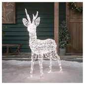 Ozdoby bożonarodzeniowe - Renifer 1,25 m LED ozdoba świąteczna dwukolorowe diody LED - miniaturka - grafika 1