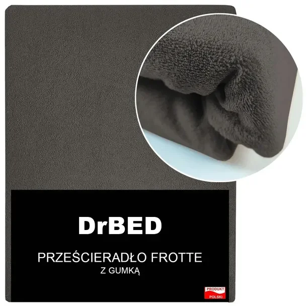 Prześcieradło z Gumką Frotte 220 x 200 ODDYCHAJĄCE Trwały Kolor Polskie