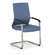 Fotele i krzesła biurowe - B2B Partner Krzesło konferencyjne ELITE, niebieski SL-1608C, 271-23 - miniaturka - grafika 1