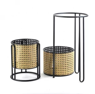 Komplet 2 Osłonek Plecionka Wiedeńska 20xh40cm, 18xh23cm - Donice - miniaturka - grafika 3