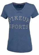 Koszulki jeździeckie - Pikeur Koszulka LEXI - denim melange - damska - miniaturka - grafika 1