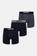 Majtki damskie - Levi's bokserki 3-pack kolor granatowy 37149-1186 - miniaturka - grafika 1