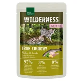 Mokra karma dla kotów - REAL NATURE WILDERNESS Kitten 12 x 85 g True Country kurczak i łosoś - miniaturka - grafika 1