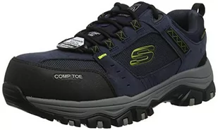 Skechers Męskie sneakersy Greetah, Navy Suede Leather W Textile, 43 EU - Sneakersy damskie - miniaturka - grafika 1