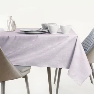 Obrus Vesta Liliowy Tłoczony Nowoczesny 140x200 owal AmeliaHome - TCLOTH/AH/VESTA/HMD/LILA/O140X200 - Obrusy i serwetki - miniaturka - grafika 2