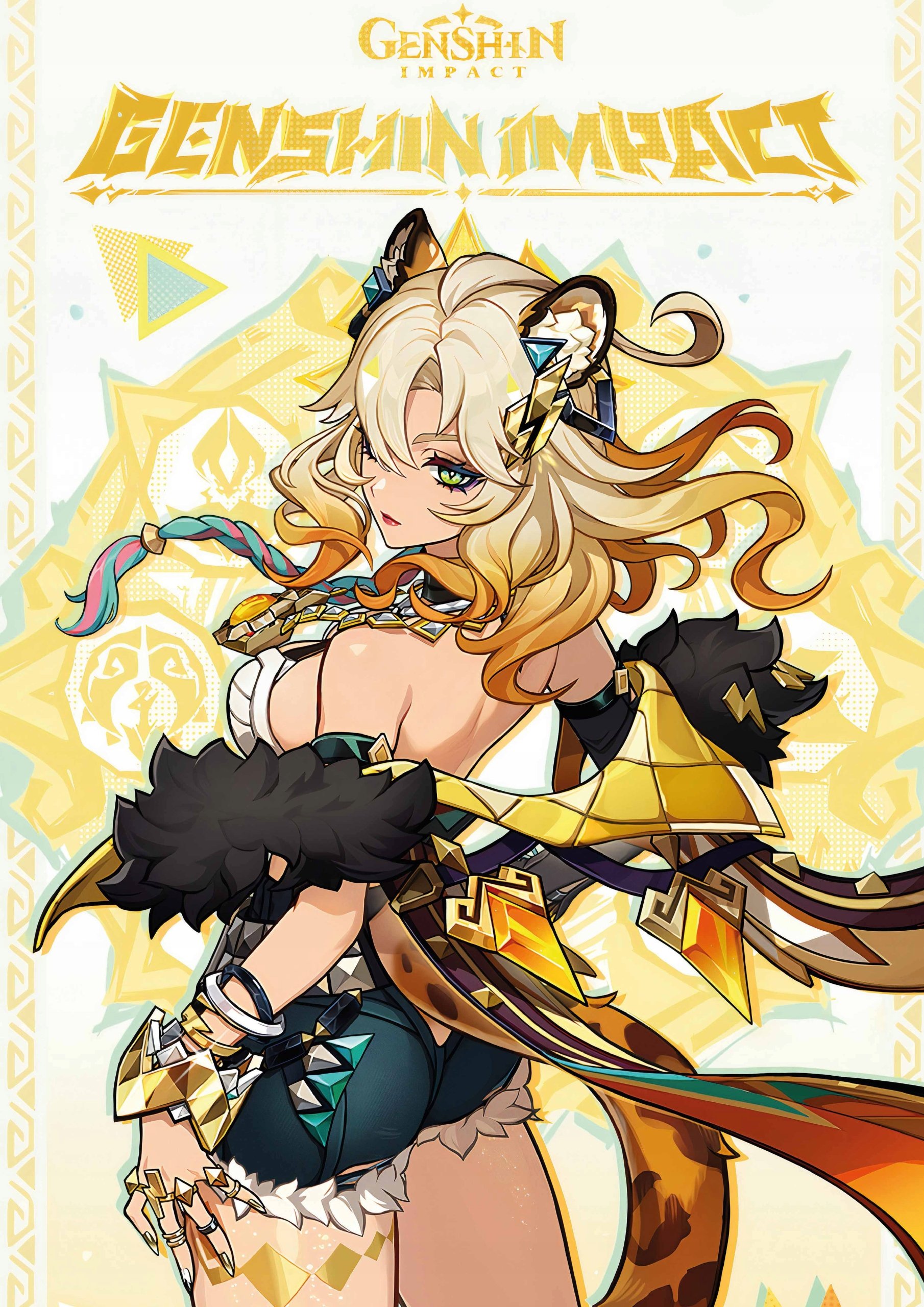 Plakat A3 Genshin Impact Anime Gra Xilonen