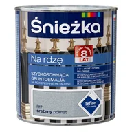 Farby olejne i specjalne - Śnieżka Emalia na rdzę srebrny R17 Półmat 0,65 l - miniaturka - grafika 1