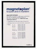Systemy ekspozycyjne i znaki informacyjne - Magnetoplan Koszulka magnetyczna A4 ramka czarny 5szt 1130312 - miniaturka - grafika 1