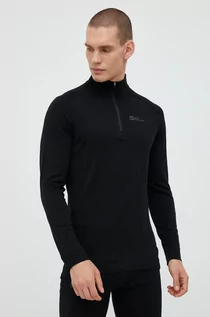 Bielizna sportowa męska - Jack Wolfskin longsleeve funkcyjny Alpspitze Wool - grafika 1