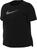 Koszulki i topy damskie - Nike FB4698-010 W NK DF Swoosh HBR SS Topy Długie Kobiety Black/Cool Grey Rozmiar 0X - miniaturka - grafika 1