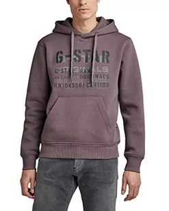 G-STAR RAW Męska bluza z kapturem Multi Layer Originals, Fioletowy (Dk Taupe Fungi D22232-a971-4751), M - Bluzy męskie - miniaturka - grafika 1