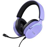 Słuchawki - TRUST GXT 490P Fayzo purpurowe - miniaturka - grafika 1