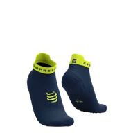 Skarpetki sportowe męskie - COMPRESSPORT Skarpetki do biegania krótkie ProRacing Socks V4 blues/green sheen - miniaturka - grafika 1