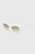 Okulary przeciwsłoneczne - Moschino okulary przeciwsłoneczne damskie kolor biały - miniaturka - grafika 1
