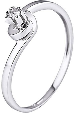 You Ring 18,5 mm DIAMENTY 0,04 ct ZŁOTO 9 ct 375