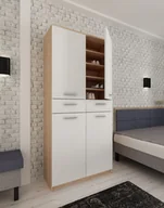 Szafki na buty - Szafka na buty LOCO Elza SM, dąb sonoma, 190x90x35 cm - miniaturka - grafika 1