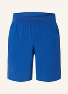 Spodenki damskie - Under Armour Szorty Do Biegania 2 W 1 Launch Elite blau - miniaturka - grafika 1