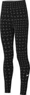 Legginsy - Nike One Dri-Fit legginsy dla starszych dzieci (dziewcząt), czarny/biały, HF8228-010, XS - miniaturka - grafika 1