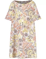 Sukienki - GERRY WEBER Edition Sukienka damska, Ecru/biały/czerwony/pomarańczowy nadruk, 48 - miniaturka - grafika 1