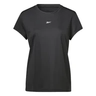 Koszulki sportowe damskie - Damska Koszulka REEBOK WOR COMMERCIAL POLY TEE HI6883 – Czarny - miniaturka - grafika 1