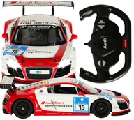 Zabawki zdalnie sterowane - Autko Zdalnie Sterowane Rastar AUDI R8 LMS Samochód Auto Na Pilot 2,4 GHz RC 1:14 - miniaturka - grafika 1