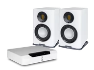 Zestawy stereo - Bluesound POWERNODE EDGE (biały) + Carina BS243.4 (biały) - miniaturka - grafika 1