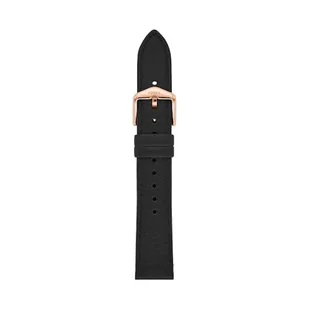 Fossil Pasek do zegarka damski 18 mm LiteHide skóra czarna, S181510, czarny, 18 mm, Casual - Paski - miniaturka - grafika 1