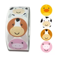 Scrapbooking - Naklejki Ozdobne Zwierzątka Mix5 100 Szt. - miniaturka - grafika 1