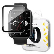 Akcesoria do smartwatchy - Wozinsky Watch Glass hybrydowe szkło do Oppo Watch 2 46 mm czarny - miniaturka - grafika 1