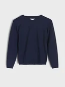 Swetry dla chłopców - Sinsay - Sweter z wiskozy - granatowy - miniaturka - grafika 1