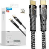 Kable USB - Kabel USB Typ-C - USB Typ-C ROCK Z21 1.2 m Czarny - miniaturka - grafika 1