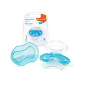 Gryzaki dla dzieci - Babyono Silikonowy Gryzak Do Schładzania W Lodówce Na Ząbkowanie 3m+ Niebieski - miniaturka - grafika 1