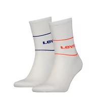 Skarpetki męskie - Levi's Krótkie skarpety unisex (2 sztuki), Red Blue Combo, 43-46 EU - miniaturka - grafika 1