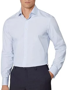 Hackett London Koszulka męska w paski, Biały (biały/niebieski), 36 - Koszulki męskie - miniaturka - grafika 1