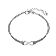 Bransoletki - Bransoletka nieskończoność srebrna - miniaturka - grafika 1