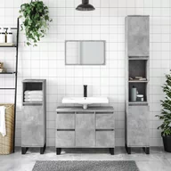 Toaletki - Szafka łazienkowa, szarość betonu, 80x33x60 cm Lumarko! - miniaturka - grafika 1