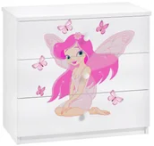 Komody dla dzieci - Biała komoda dla dzieci z wróżką Z3-H16 - miniaturka - grafika 1