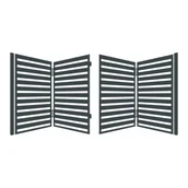 Ogrodzenia - Polbram Brama łamana Lara z automatem 400 x 154 cm - miniaturka - grafika 1