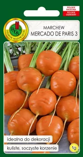 MARCHEW OKRĄGŁA MERCADO DE PARIS NASIONA BEZ GMO - Nasiona i cebule - miniaturka - grafika 1