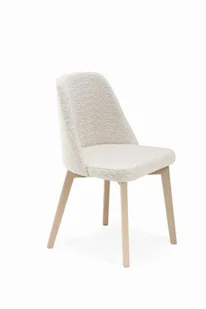 Flavio 1 krzesło tapicerowane ecru nogi dąb sonoma - Krzesła - miniaturka - grafika 1