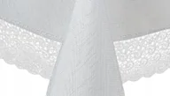Obrusy i serwetki - OBRUS PLAMOODPORNY BIAŁY 140x350 WIELKANOCNY SZYBKOSCHNĄCY ELEGANCKI - miniaturka - grafika 1