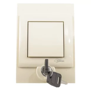 Gniazdo ssące na kluczyk kremowe - Gniazdka elektryczne - miniaturka - grafika 1