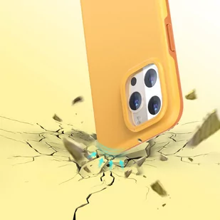 Choetech MFM Anti-drop case etui Made For MagSafe do iPhone 13 Pro pomarańczowy (PC0113-MFM-YE) - Etui i futerały do telefonów - miniaturka - grafika 5