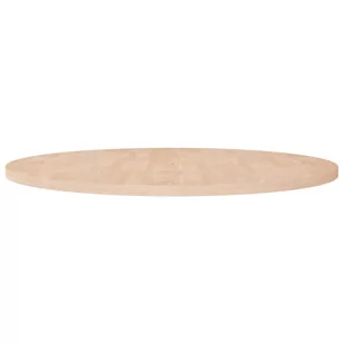 Okrągły blat do stolika, Ø90x2,5 cm, surowe drewno dębowe - Blaty meblowe i parapety okienne - miniaturka - grafika 1