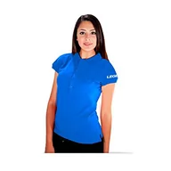 Koszulki i topy damskie - Legea Damska koszulka polo Sud Silver XS jasnoniebieska - miniaturka - grafika 1