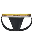 Majtki męskie - Calvin Klein Underwear Slipy Jock Strap LV00NB4588 Czarny - miniaturka - grafika 1