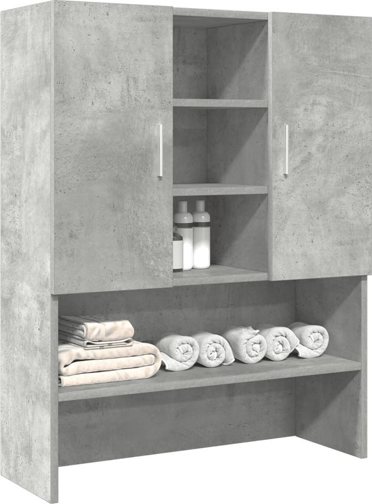 vidaXL Szafka na pralkę, szarość betonu, 70,5x25,5x90 cm