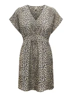 Sukienki - ONLY Sukienka w kolorze jasnobrązowo-beżowo-czarnym - miniaturka - grafika 1