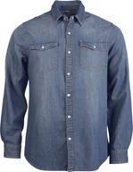 Koszule męskie - Kariban Koszula męska jeansowa z długim rękawem K519 Blue Blue Jean 3XL - miniaturka - grafika 1